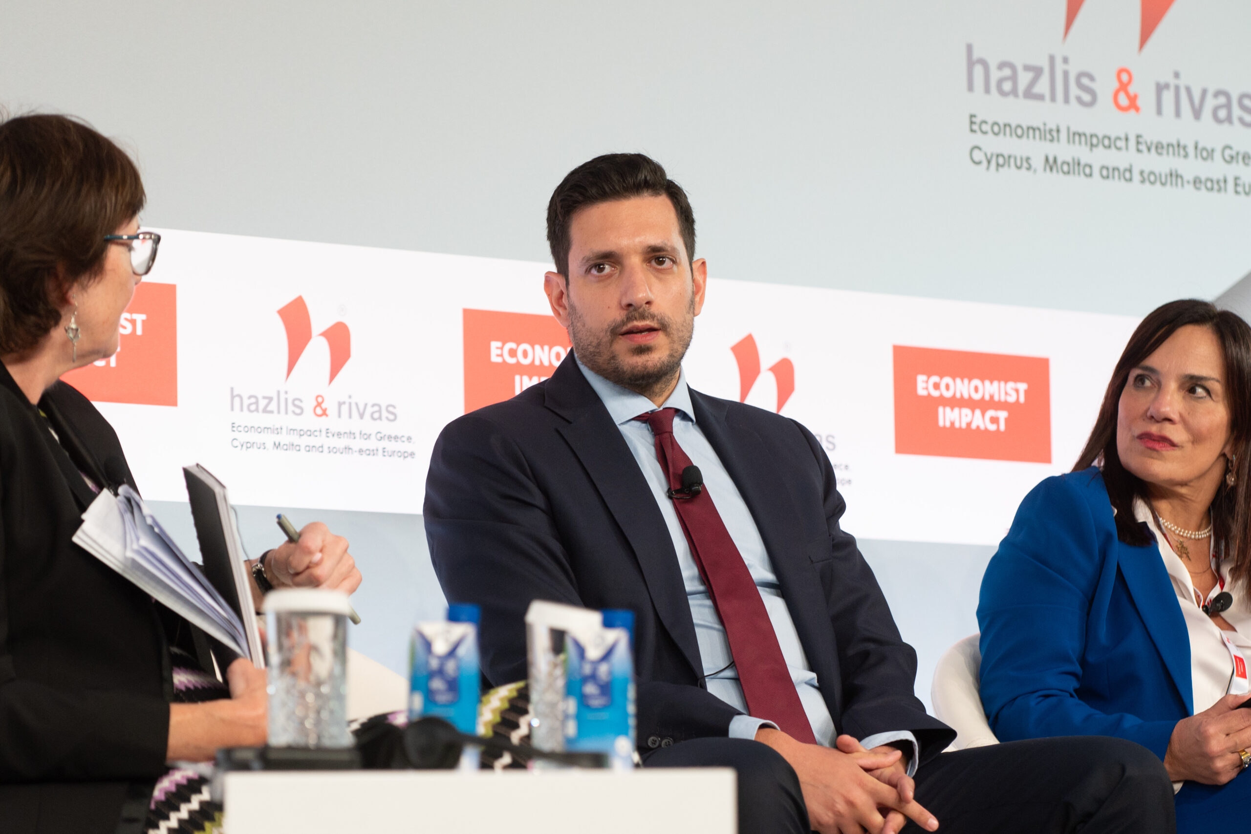 Ο Υφυπουργός Ψηφιακής Διακυβέρνησης, Κωνσταντίνος Κυρανάκης στο συνέδριο Economist Impact 2023